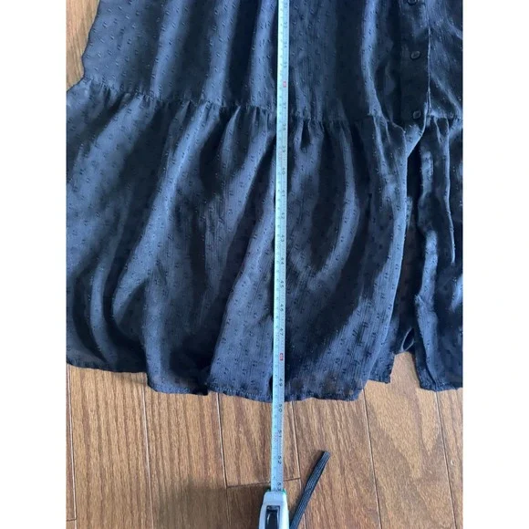 Black Sheer Long Dress - Picture 8 of 10